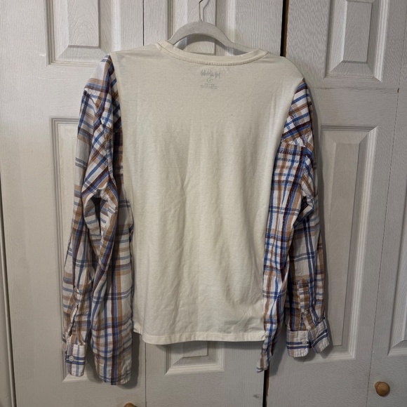 Def Leppard Graphic Tee and Flannel Upcycled Shirt - Size Small to XL - Picture 4 of 4